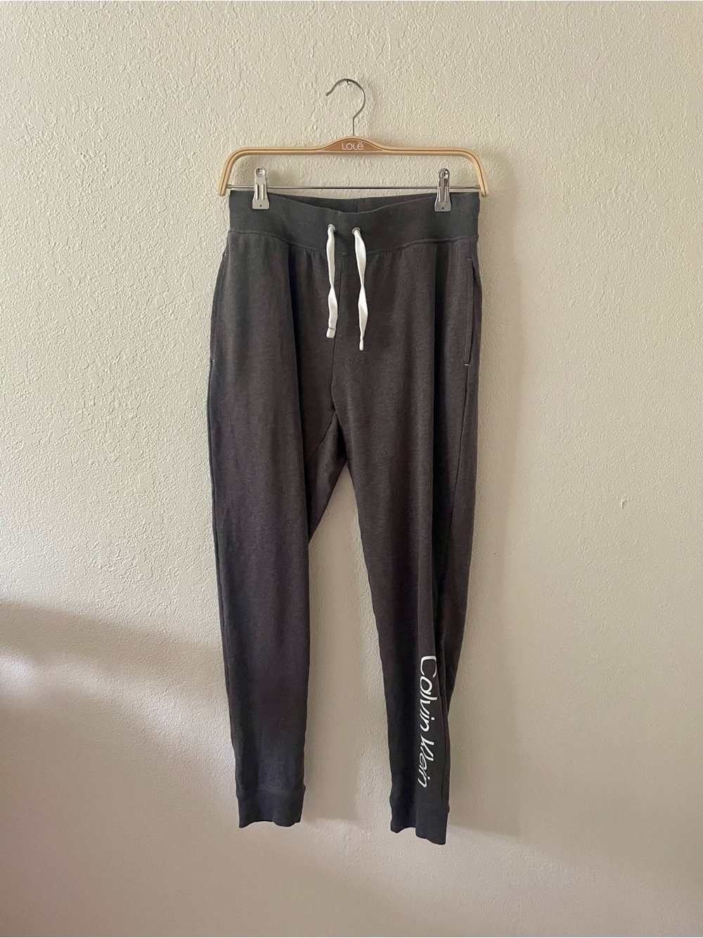 Calvin Klein Women’s Gray Sleepwear Sweatpants Joggers